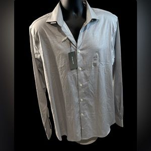 NWT Michael Kors slim fit men’s button up shirt size 17 36/37